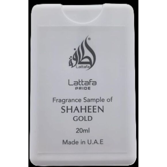 Lattafa SHAHEEN GOLD  0.7 oz / 20 ml Eau De Parfum Spray - Unisex - New - Picture 2 of 3